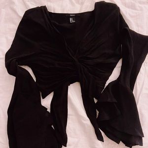 Black tie front top